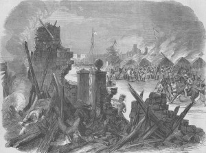 The Sepoy revolt in Meerut, 1857
