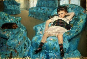 Edgar Degas helped Mary Cassatt with 'Little Girl in a Blue Armchair'