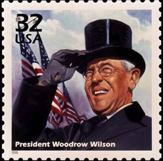 woodrow wilson stamp