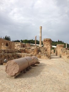 At the Baths of Antonine. They are only 2,000 years old!