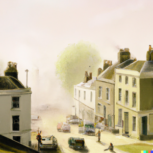 AI magic: Turner painting of a 21st century Greenwich neighbourhood