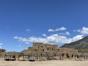 In Taos Pueblo, 1000-year-old mud houses with propane and mobile wifi
